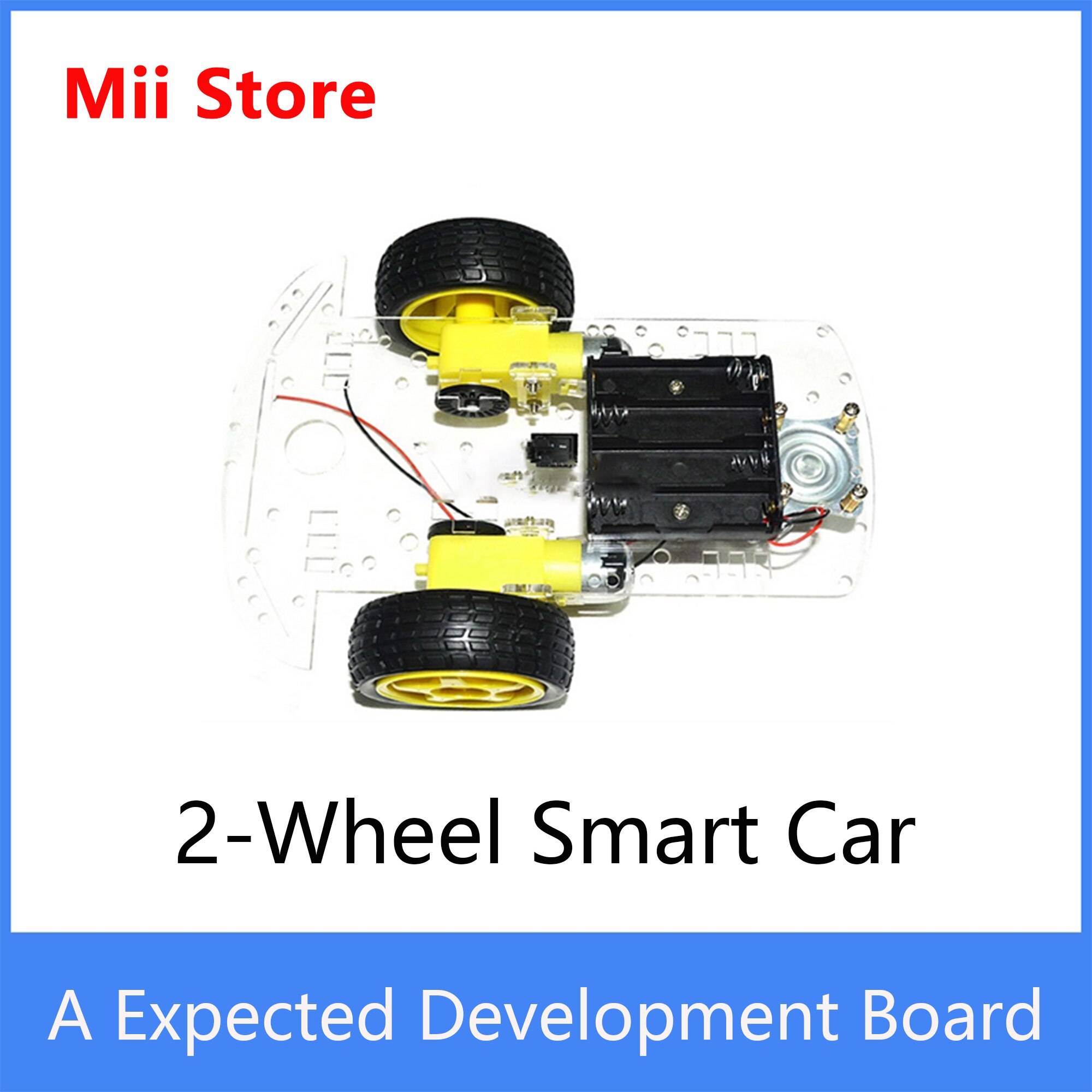 2-wheel smart car chassis kit with speed code disc Smart car wheels for Arduino DIY Kit tracking barrier car