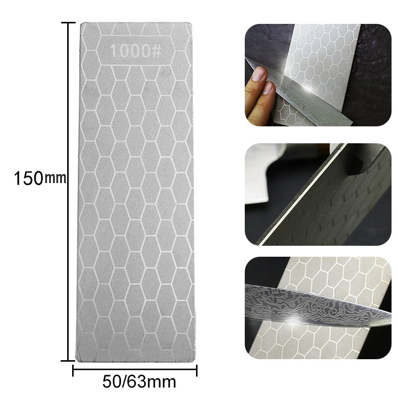 Diamant aiguiseur plaque couteau affûtage pierre 400 #1000 # Ultra-mince nid d'abeille pierre à aiguiser outil de cuisine pour aiguiser les couteaux