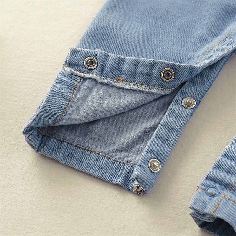 Vêtements d'été pour bébés filles | Combinaison Denim, tenue pour enfants, vêtements pour -né garçon, à la