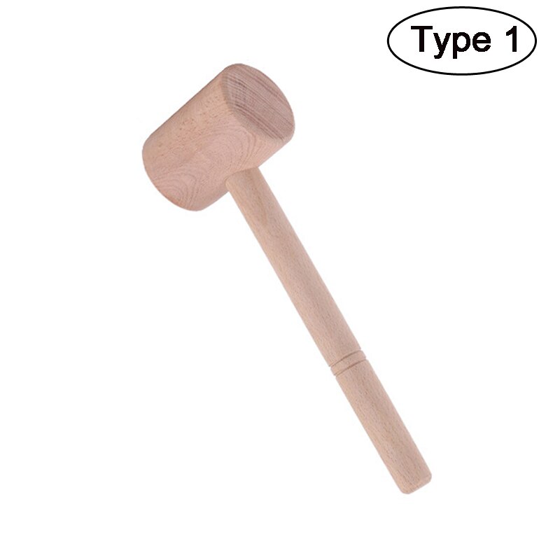 LMDZ 16 stili artigianato in pelle martello da intaglio manico in legno martello in Nylon punzonatura utensili da taglio per timbratura cucire pelle bovina: Type 1