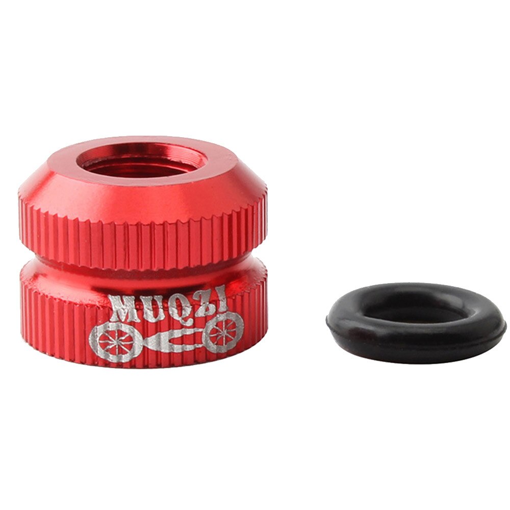 MTB Road Bike Bicycle Tubeless Tire Presta Valve Nut Inner Tube Valve Caps Vacuum Tire Nozzle Lock Nut Replacement Accessories: 1PC Red