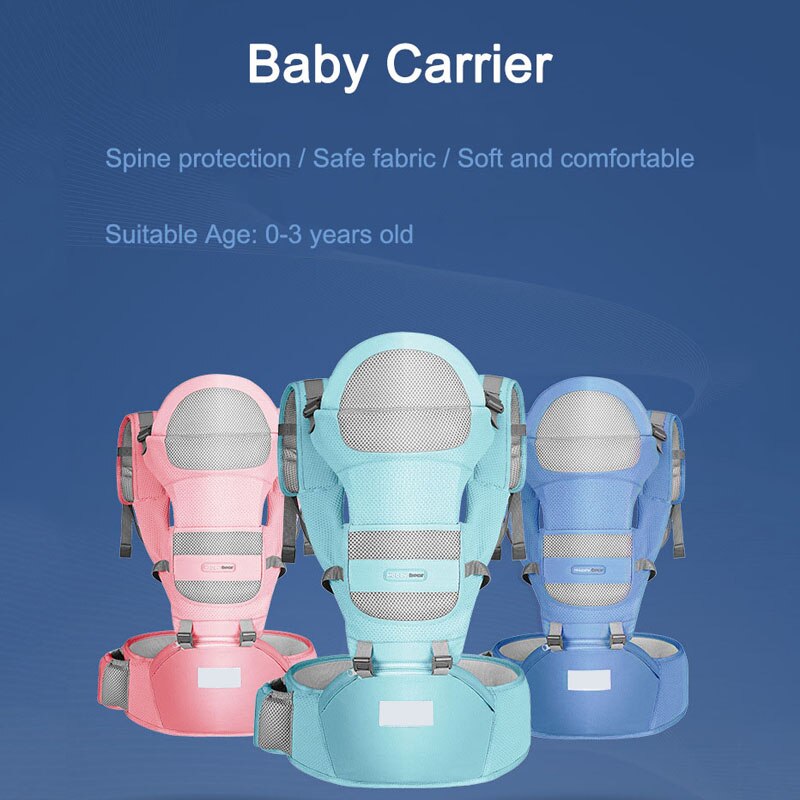 Sac à dos ergonomique pour bébé, porte-bébé multifonction, sac de rangement, porte-siège, 25kg 0-3 ans