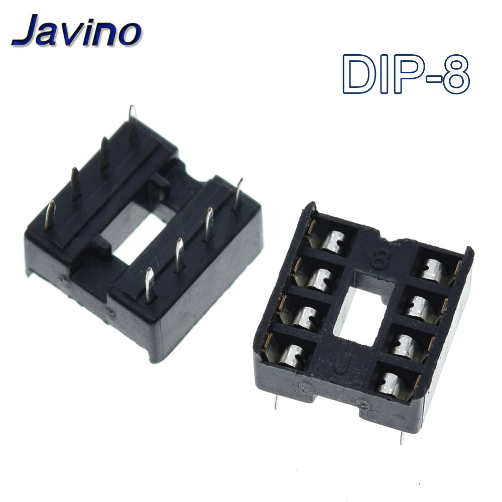 10Stck IC Sockel tauchen6 tauchen8 tauchen14 tauchen16 tauchen18 tauchen20 tauchen28 tauchen40 Stifte Stecker tauchen Buchse 6 8 14 16 18 20 24 28 40 Stift: dunkel Grau