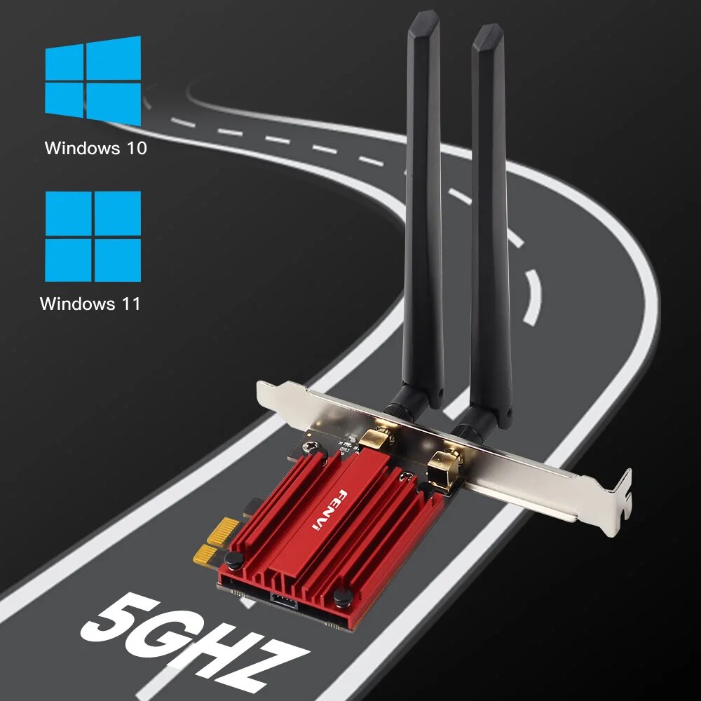 Fengvi-adaptador de rede wi-fi, 1800mbps, pci express, sem fio, bt 5.2, banda dupla, 802. 11ax/ac, mt7921, janelas 10/11