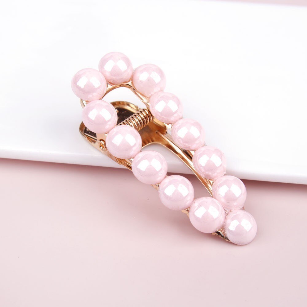 1 Pieces Cute Pearl Baby Girl Infant Hair Accessories Clothes Clips Hairpins Newborn Headwear Toddlers