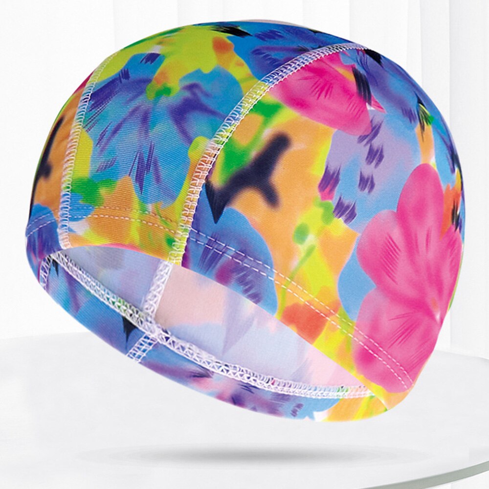 Badmuts Bescherm Oren Lange Haar Sport Swim Cap Hoed Voor Mannen Vrouwen Volwassenen Sport Zwemmen Zwembad Hoed Badmuts: 8