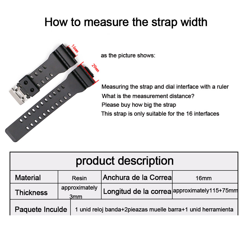 Silicone Watch Strap For GLS-100 G-8900 GS-8900 GA-100 110 Watchband Protective Case Men Rubber Bracelet Watch Accessories