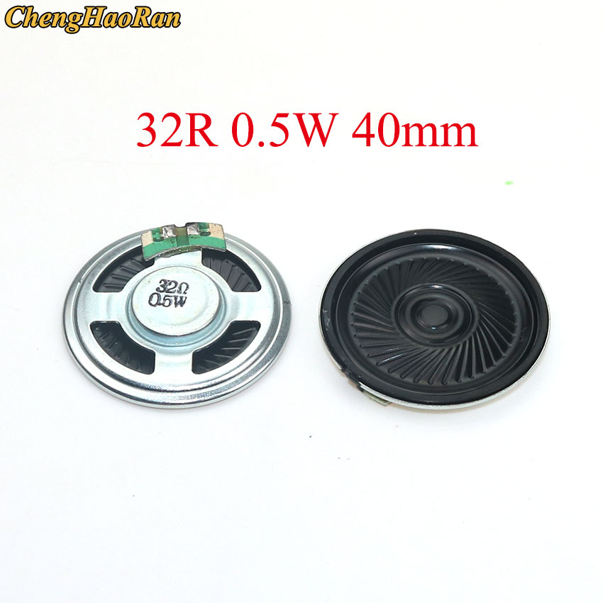 Chenghaoran 1 Pcs Ultradunne Speaker 32 Ohm 0.5 Watt 0.5W 32R Speaker Diameter 40 Mm 4 Cm dikte 5 Mm
