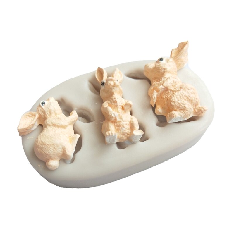 Ostern Hase Silikon bilden Cookie Keramik Machen bilden wiederverwendbar Backen Vorlage Formen für Backen Flüssigkeit Fondant ehemalige