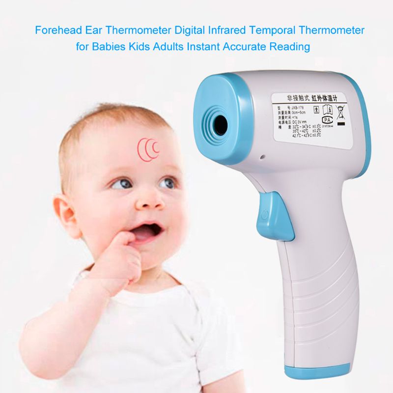 baby thermometer Digital Non-Contact thermometer infrared Forehead Body for Baby Kids Adults stickers user's manual