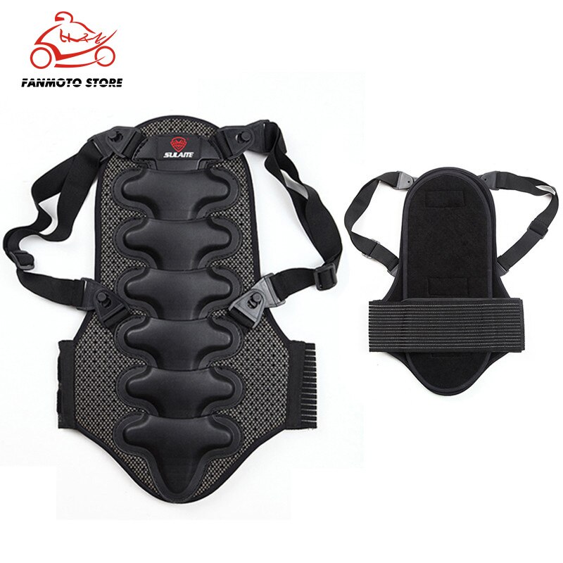 SULATE Motorcycle Back Armor Protector Motocross Bike Rock Climbing Ski Skate Snowboard Cycling Back Protector Body Spine Armour