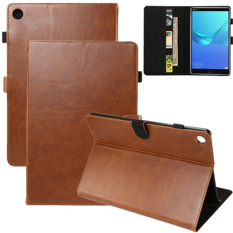 Leer voor huawei mediapad  m5 10 pro 10.8 " flip stand smart case voor huawei mediapad  m5 10.8 cover tablet pc shell