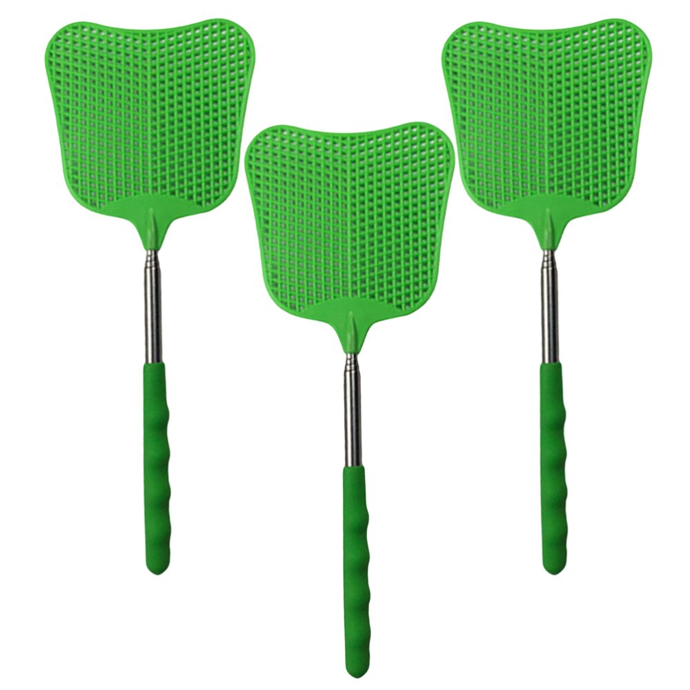 3 stuks plastic vliegenmepper, praktische handmatige vliegenmepper voor thuis: Groente