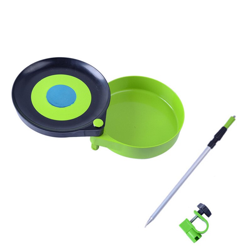 Bandeja magnética para cebo de pesca al aire libre, bandeja de plástico para cebo, plato de tres pisos, accesorios de pesca multifunción: 2 layers