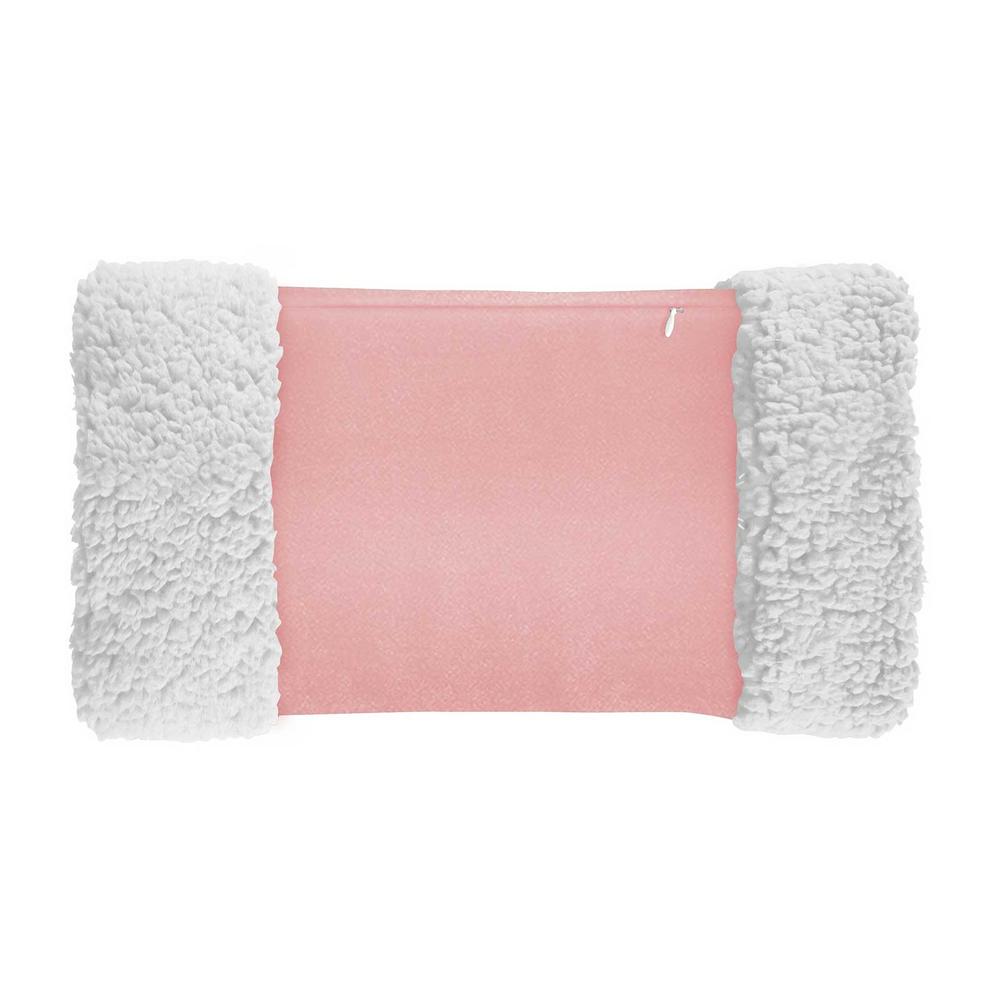 Calentador de manos eléctrico con USB para personas mayores, calentador de manos grueso de terciopelo de felpa, lavable, seguro, cálido para el hogar, suministros de invierno: Pink