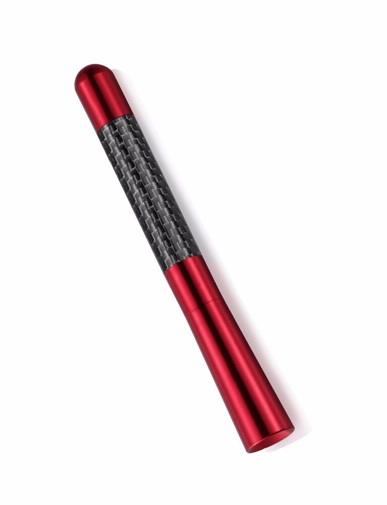 Auto styling 12cm auto autobon vezel dak korte radioantenne voor tesla suzuki isuzu daihatsu aston martin volvo mazda: Rood
