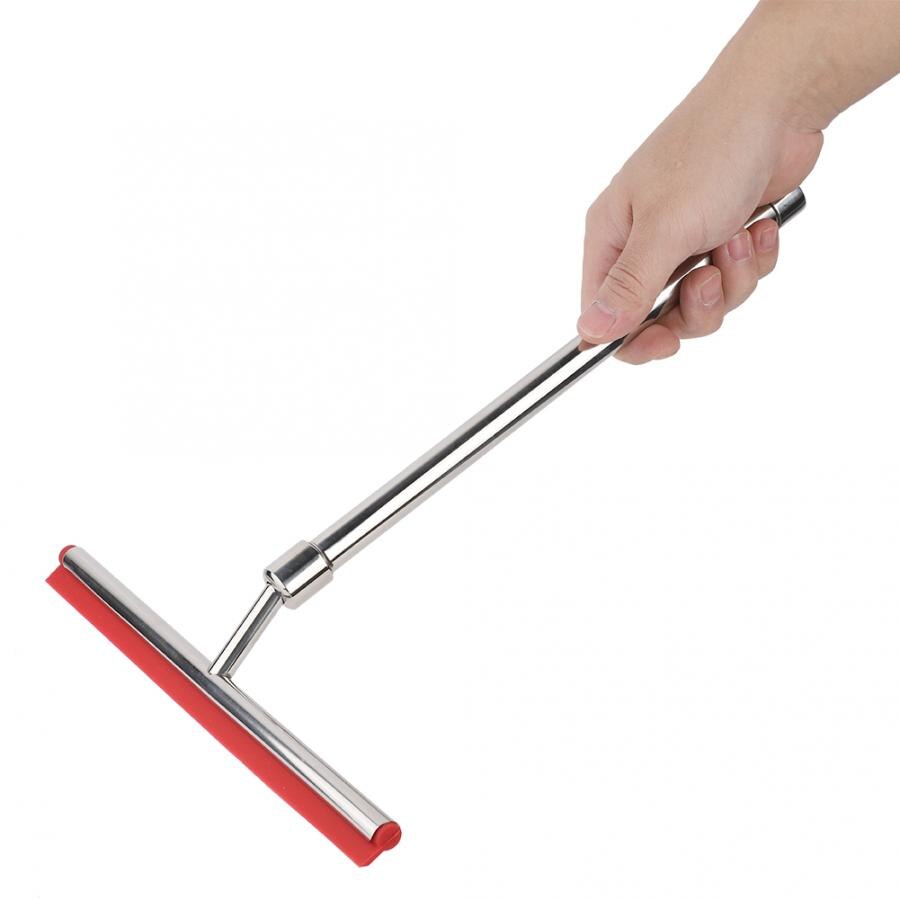 Extendable Handle Stainless Steel Window Glass Cleaner Wiper Bathroom Mirror Brush Glass Cleaner Wiper Wiper Surface Clean Tool