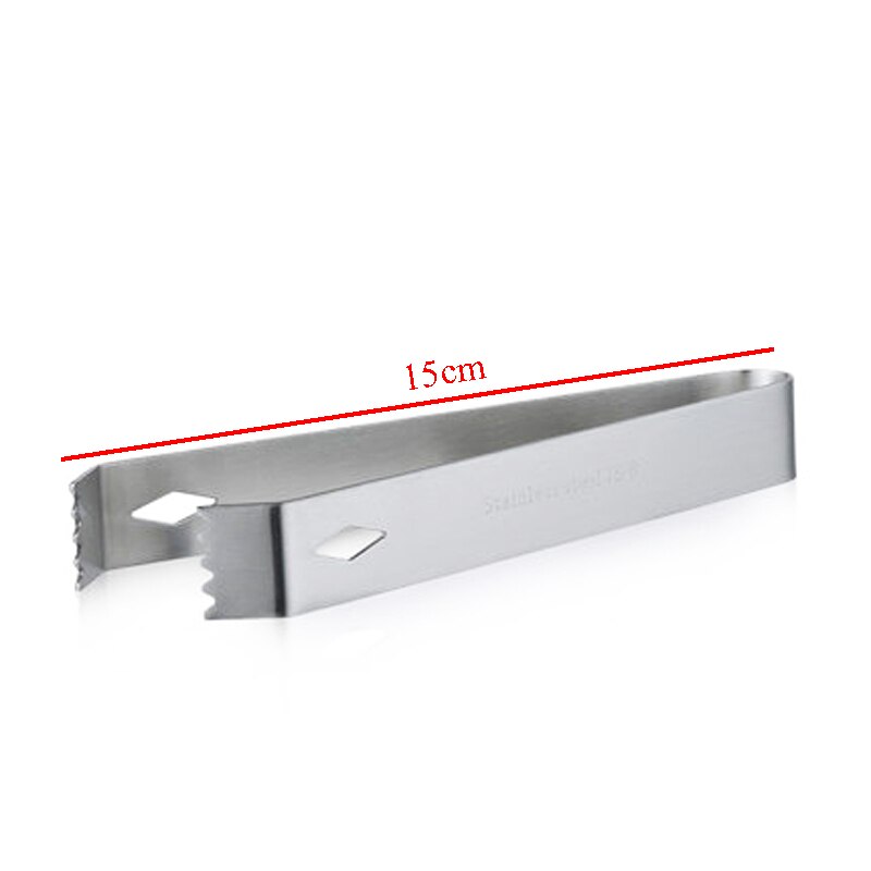 Outil de Bar pour Cocktail en acier inoxydable, filtre, bec verseur, cuillère à mélanger, couteau à chaîne, pinces à glace, tasse à mesurer, Shaker à Cocktail: Ice Tong1
