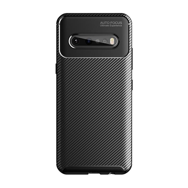 For LG V60 ThinQ 5G Case Ultra Sim Thin Fit Carbon Fiber Phone Cover