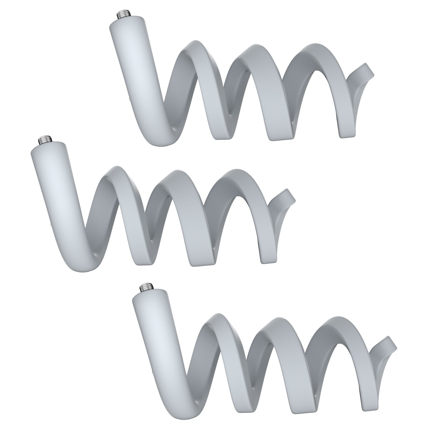 Twist Mount Compatible with ARLO PRO / PRO2 Ultra / PRO3 ARLO GO / ARLO Security Camera Flexible Adjustable Twist Wall Mount: 3pcs Grey