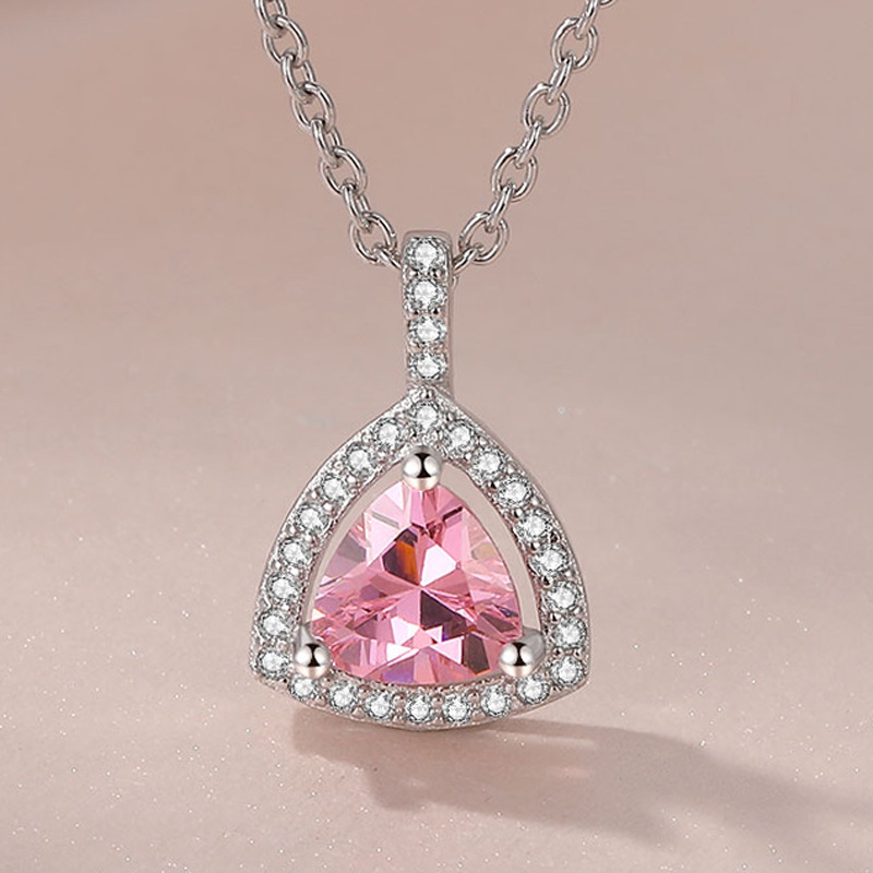 Cc Hanger Ketting Voor Vrouwen Zirkonia Glans Edelsteen Bruids Verlovingsfeest Accessoires Fijne Sieraden Met Ketting: Platinum Plated