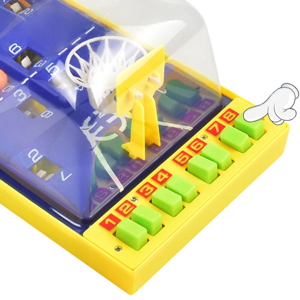 Finger Playing Game Parent-child Interactive Basketball Field (Yellow)