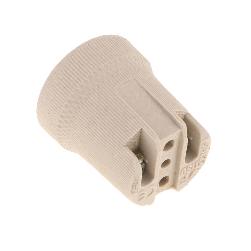 Ceramic E27 Light Bulb Socket, Lamp Holder Adapter AC 110-220V