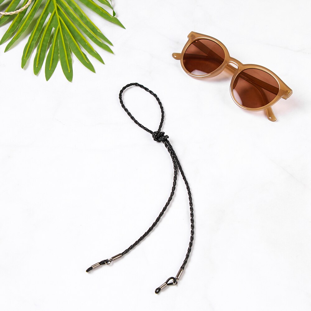 1PC Colorful Leather Eyeglass Chain 6 Colors Adjustable Glasses Neck Strap Sunglasses Lanyard Unisex Eyewear Accessories