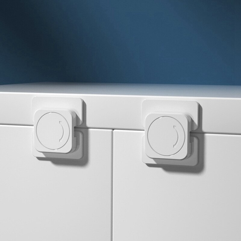 20 PCS White Home Refrigerator Freezer Door Lock -Baby Safety Child Lock,Latch Catch Toddler Child Cabinet Fridge Locks