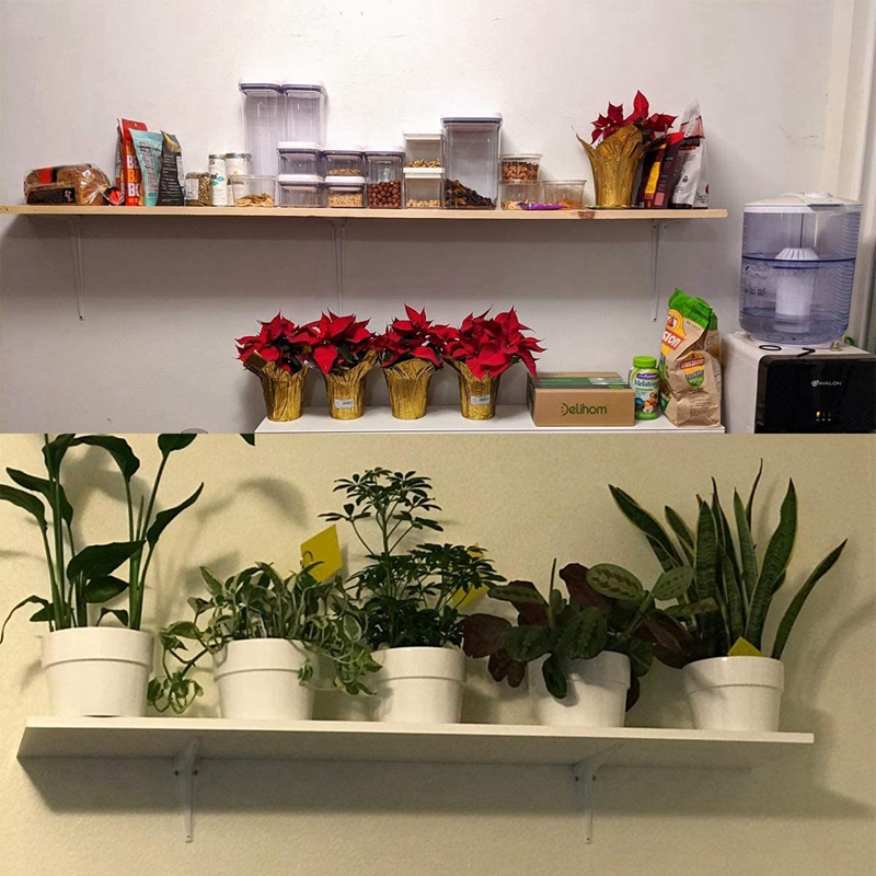 20 Pcs Wall Shelf Bracket L Bracket Angle Support Support, Metal Connection Angle Bracket for Hanging,5 x 6 Inch