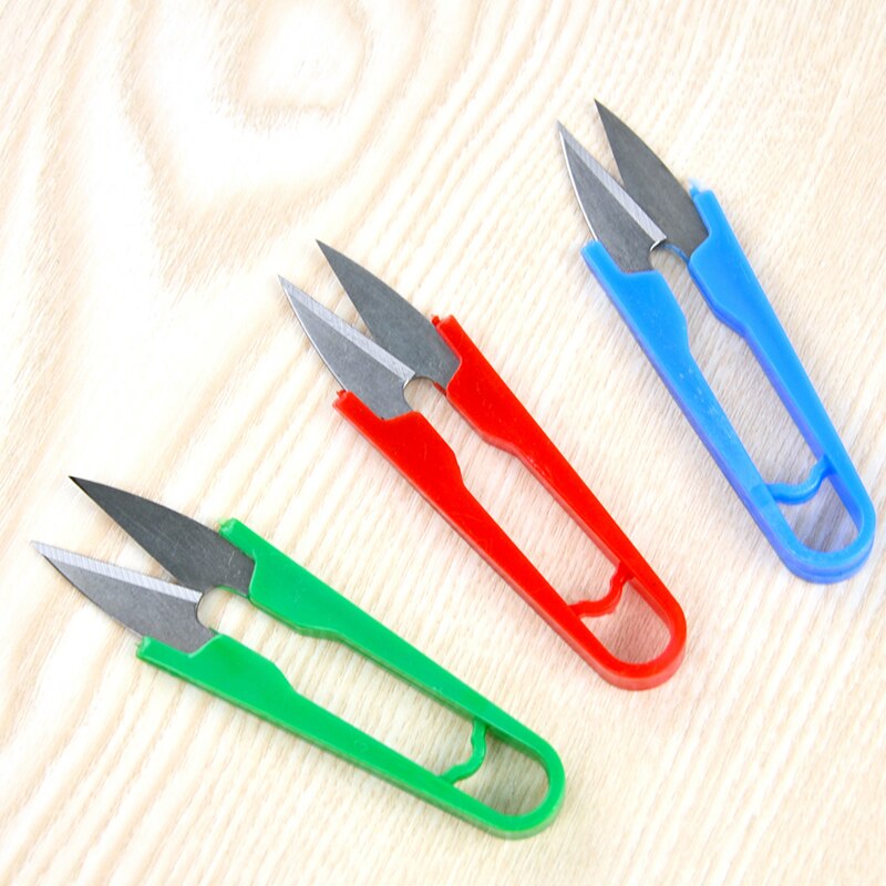 1Pcs Willekeurige Kleur Craft Naaien Rvs Stitch U-Vorm Gebruik Schaar Snip Draad Cut Lijn Trimmen Nipper essentiële Cutter