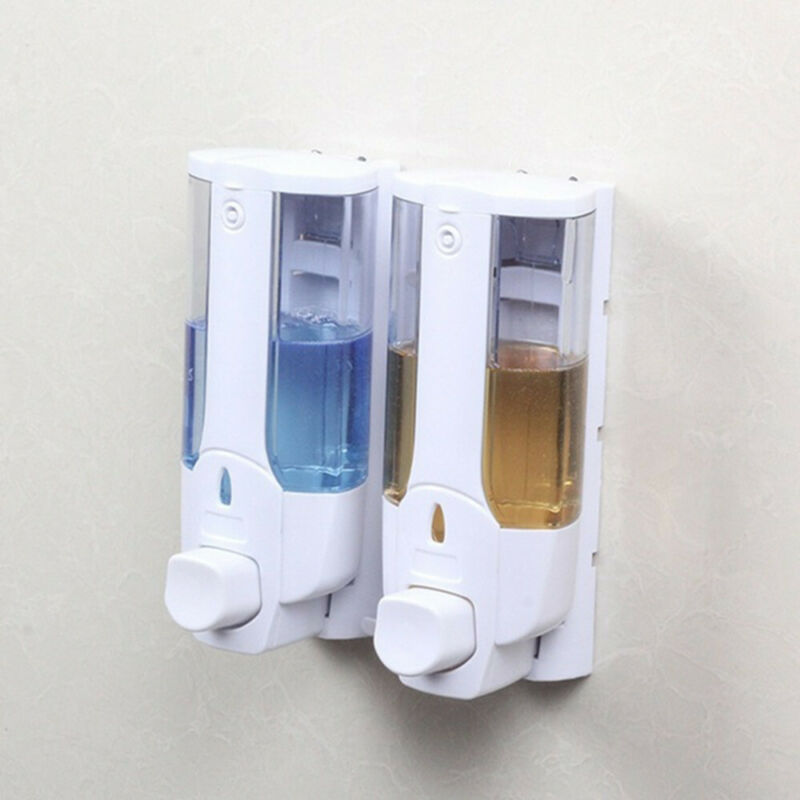 Vægmonteret sæbedispenser badeværelse shower gel shampoo lotion balsam 350ml