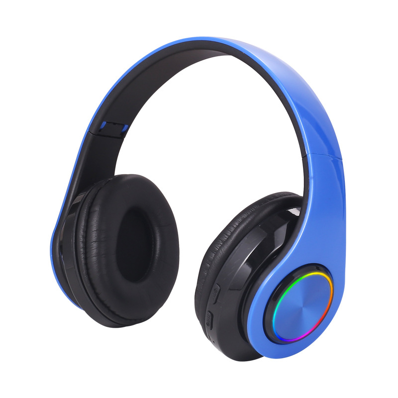 B39-hoofdtelefoon met draadloze Bluetooth Kleurrijk licht Insteekbaar kaartspel Muziekbeweging Bluetooth-headset voor telefoon