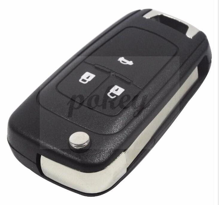 For Chevrolet 3 Buttons Replacement Remote Case Fob Cover Flip Folding Key Shell Blank Lova Sail Aveo Cruze