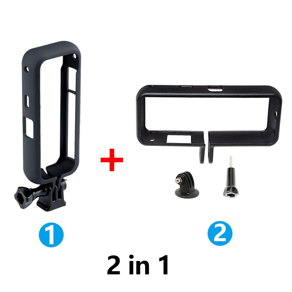 Cage de protection complète à trous précis pour Insta 360 ONE X2, boîtier de caméra, cadre pare-chocs pour Insta 1/4, Ports filetés: 2 in 1