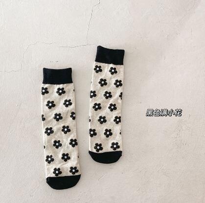 Calza per bambini autunno cartoon orso baby Legwarm cotton tube boy girl calza scaldamuscoli per bambini: small flower