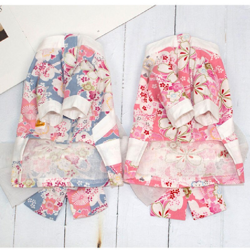 Robe Style japonais pour chien, jupe pour chat, Chihuahua, Yorkshire, Terrier, poméranien, Shih Tzu, vêtement pour chien