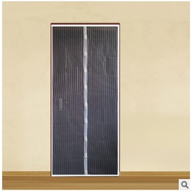 Zomer Deur Schermen Anti Mosquito Insect Fly Bug Gordijnen Magnetische Netto Mesh Automatische Sluiting Deur Scherm Gordijn: Black