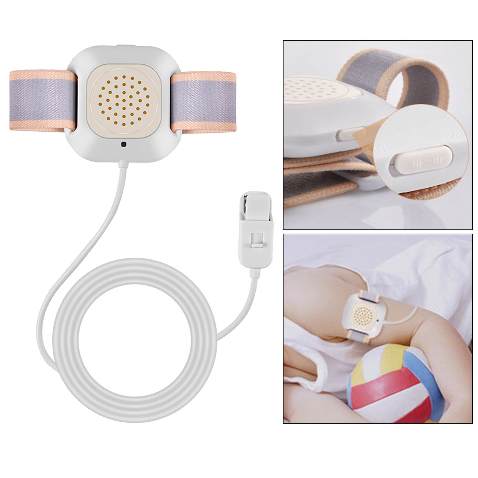 Nocturnal Bedwetting Alarm Device Bed Wetting Sensor for Baby Kids Children Deep Sleepers Elderly