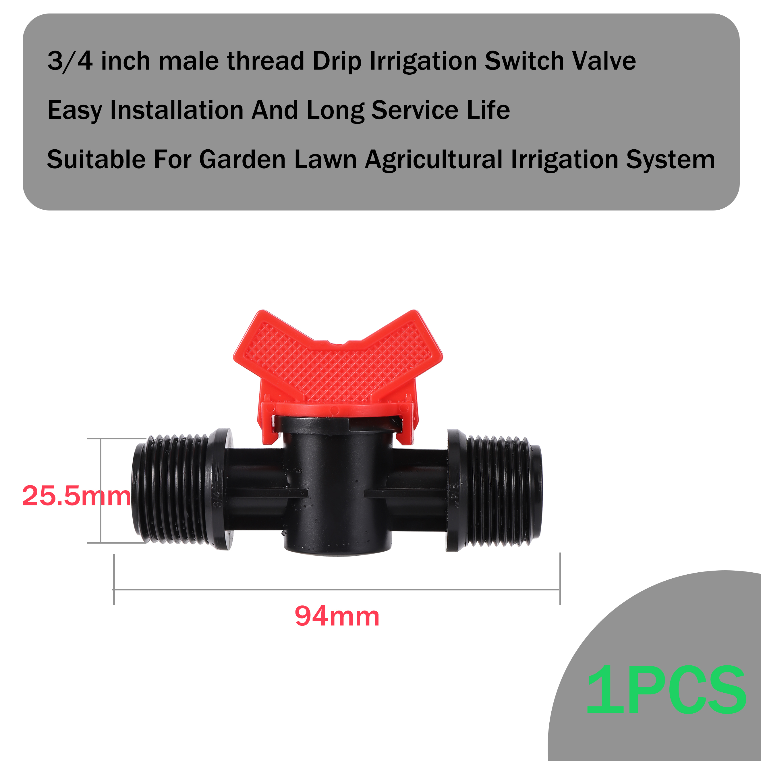 1/2" 3/4" Barb Water Control Valve Garden Drip Switch Valve Garden Hose Fittings Internal And External Thread Barb Ball Valve: Type2