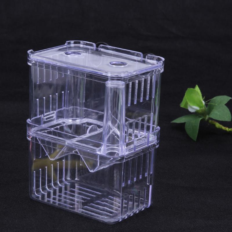 Kweekbak voor vissen, aquarium, kweekkast, dubbele guppy's, broedstoof, isolatie aquarium, dierenbenodigdheden, s/l aquarium accessoire