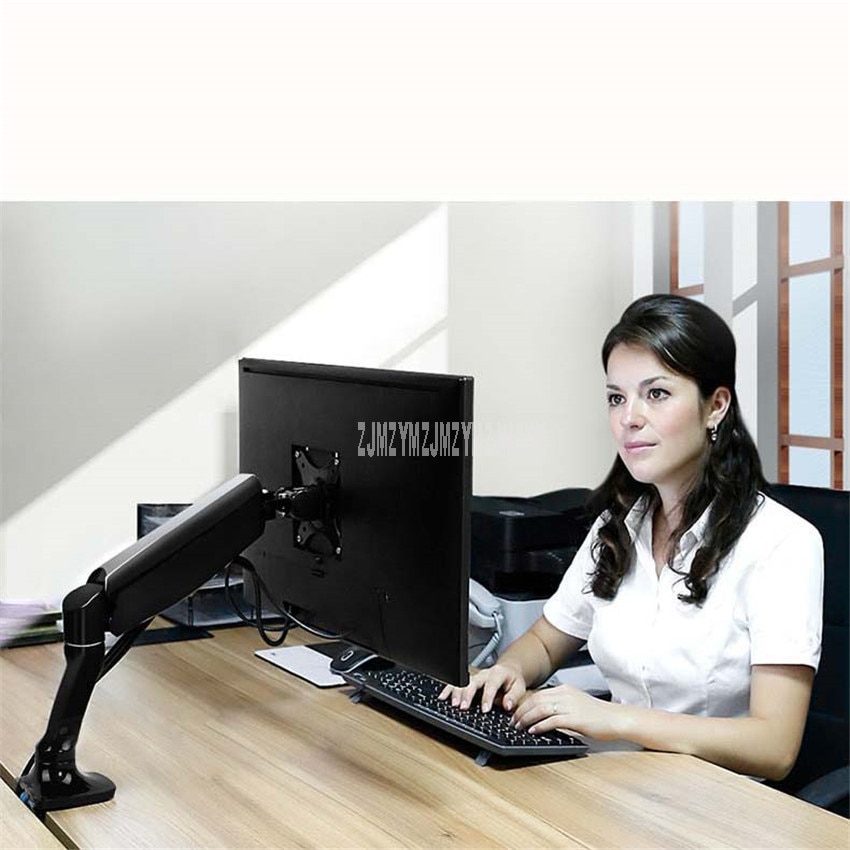 Universal Desktop LCD Monitor Mount Stand Display Screen Rack Holder Rotating Display Monitor Bracket Fit for 17"-32" inch