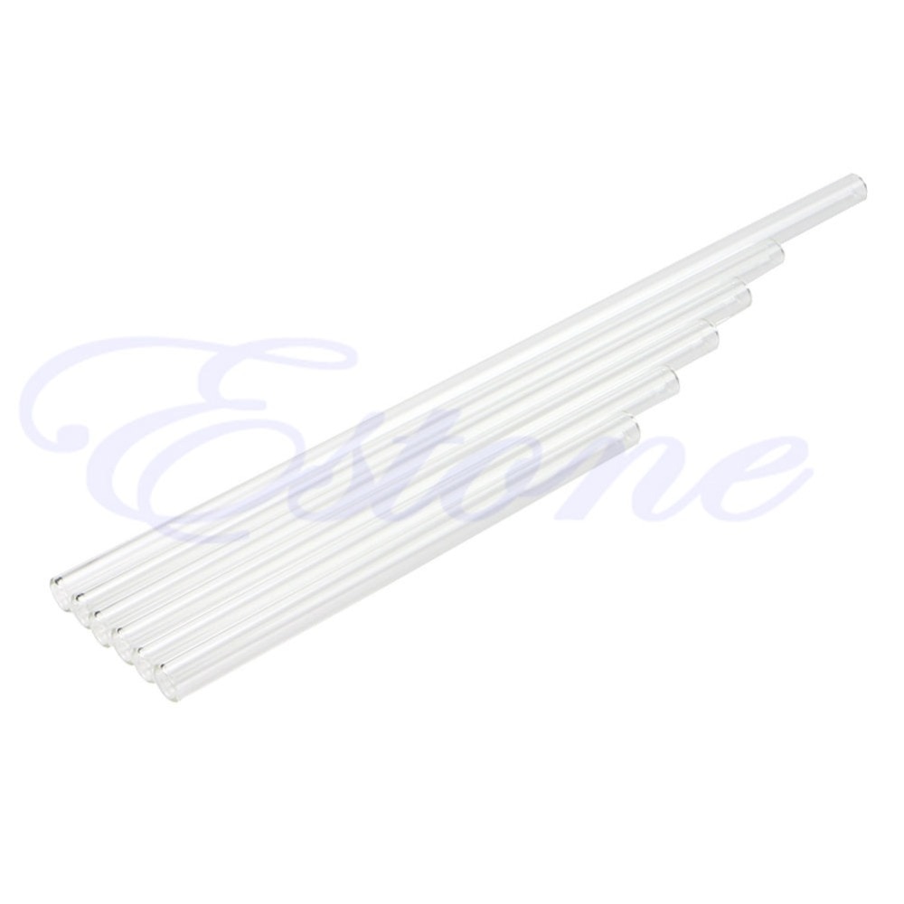 4 Pack Clear Reusable Pyrex Glass Drinking Straws – Perfect For Parties, Weddings, Everyday Use