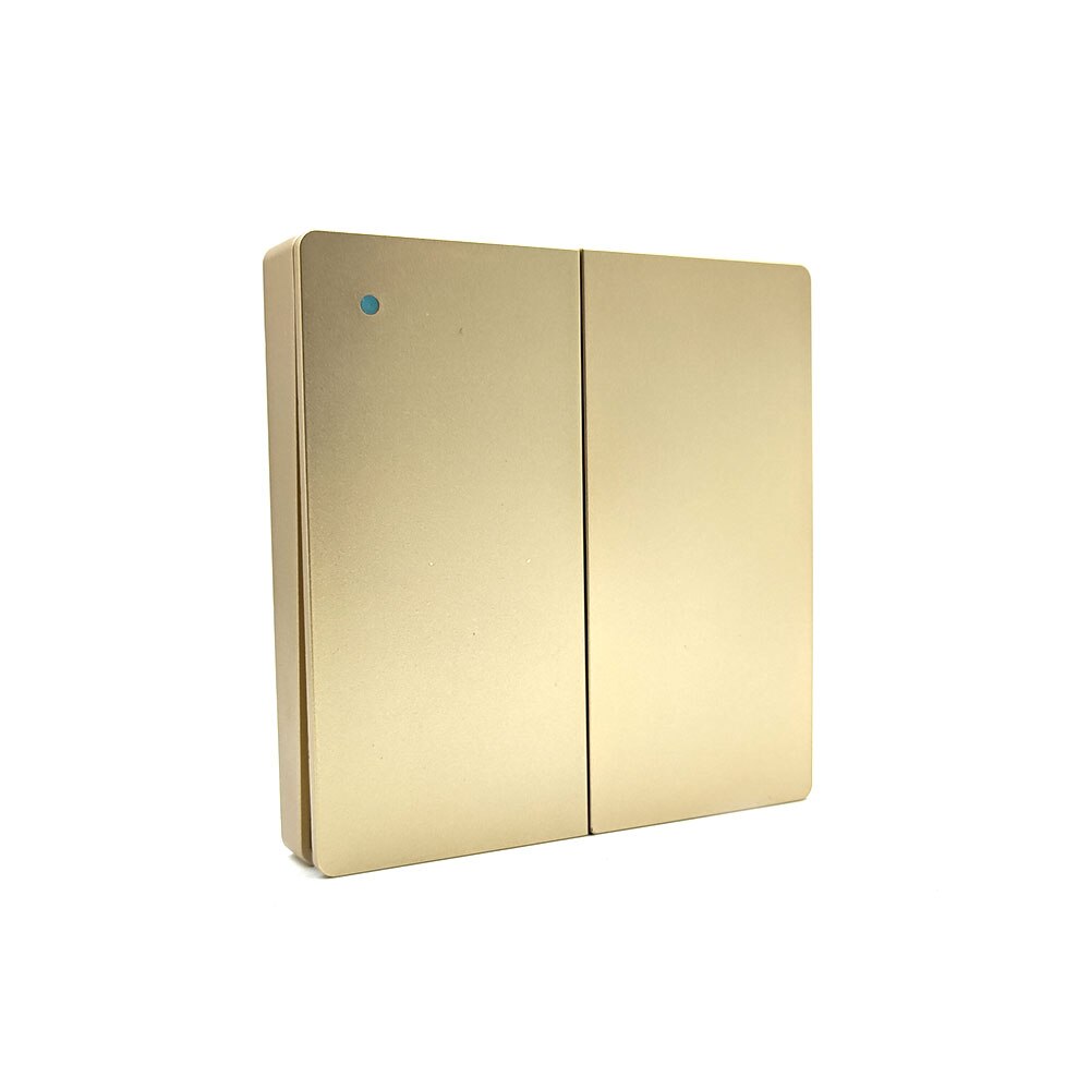 RF433 Wireless Wall Light Switch Self-Powered Remote Control No Battery No Wire IP54 Waterproof Indoor Outdoor switc: Golden 2