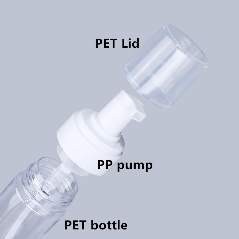 50/100/150/200Ml Schuim Fles Plastic Schuim Pomp Fles Lege Gezicht Wimpers Cosmetische Fles Cleaner zeepdispenser