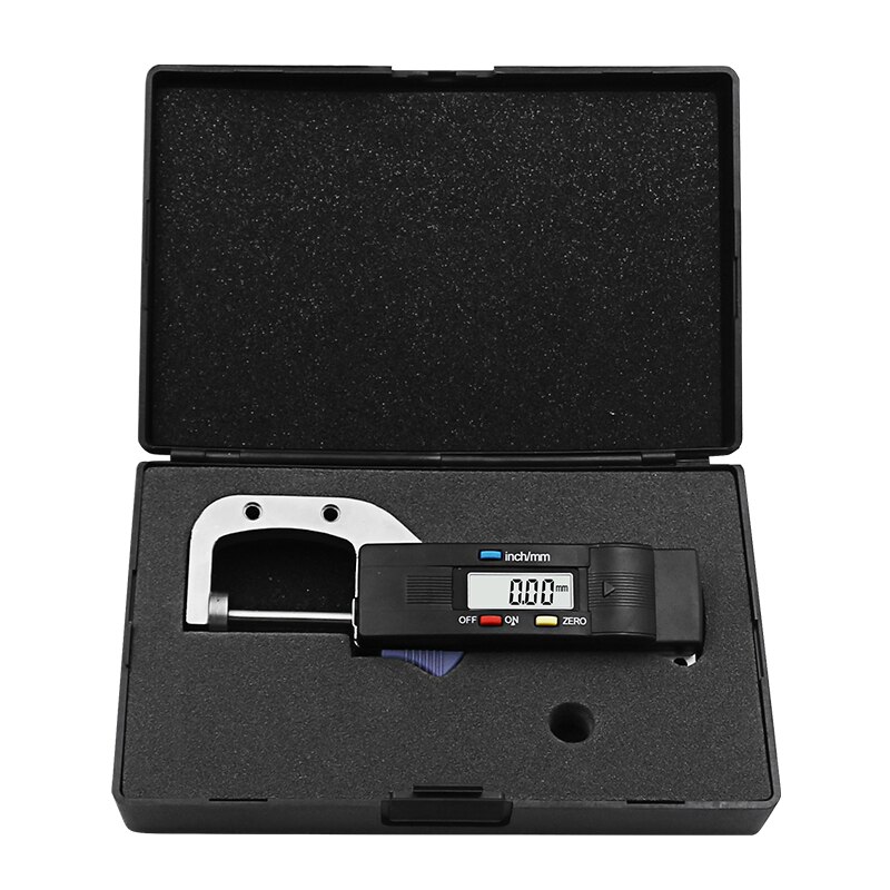Jauge numérique d'épaisseur horizontale 0-25mm, micromètre de mesure de diamètre rond en métal, règle de perles pour bijoux 0.01mm