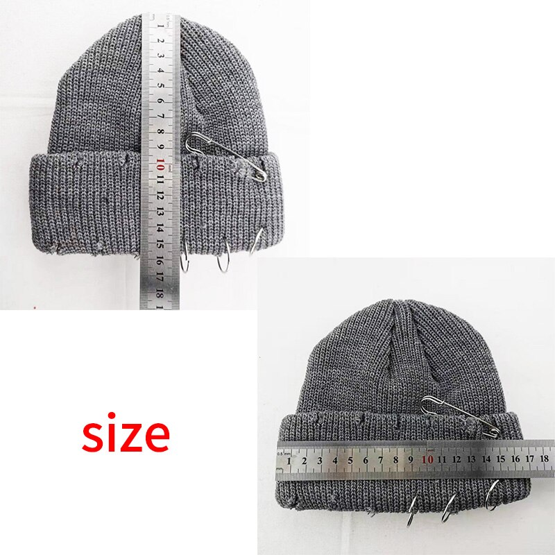 Hoeden Voor Vrouwen Mutsen Effen Broche Gat Skullies Vrouwen Hoeden Casual Party Unisex Straat Hiphop Winter Hoeden Sombrero de Mujer