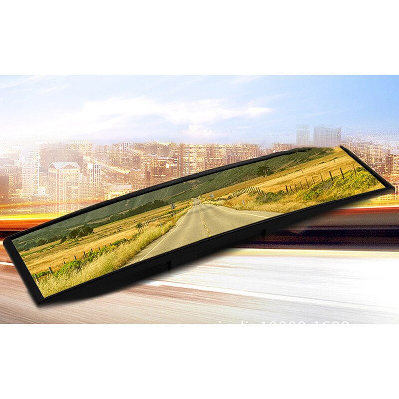 1PC Universal Auto Rear View Mirror Anti-glare Wide-angle Surface Blue Mirror