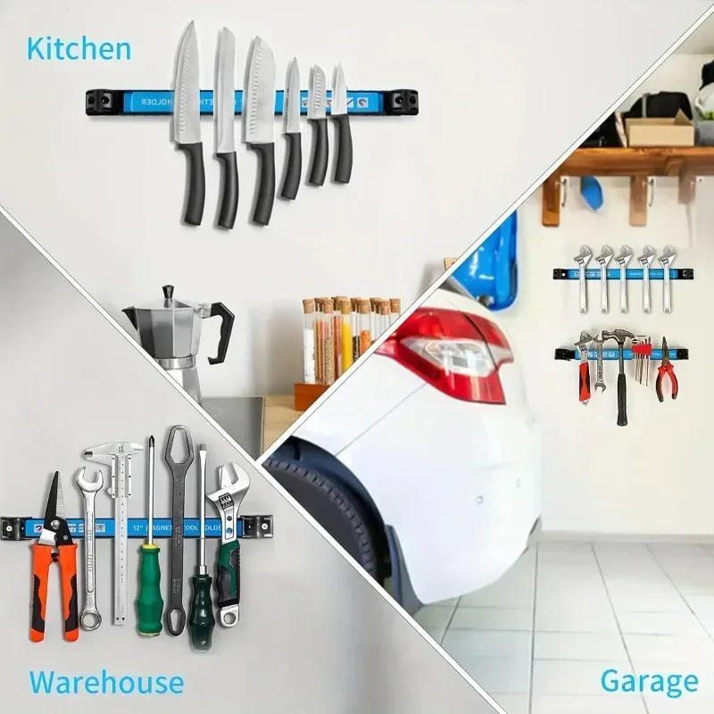 Magnetisk Værktøjsholder - Kraftig Metal Organizer - Pladsbesparende til Værksted og Garage