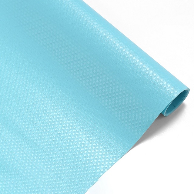 wiederverwendbar Regal Liner Kontakt Papier Kabinett Matte Schublade Matte Feuchtigkeit-nachweisen wasserdicht Staub nachweisen nicht-Unterhose Geschirr Pad: Blau / 150x60cm